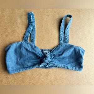 Denim Crop Top- women’s size M